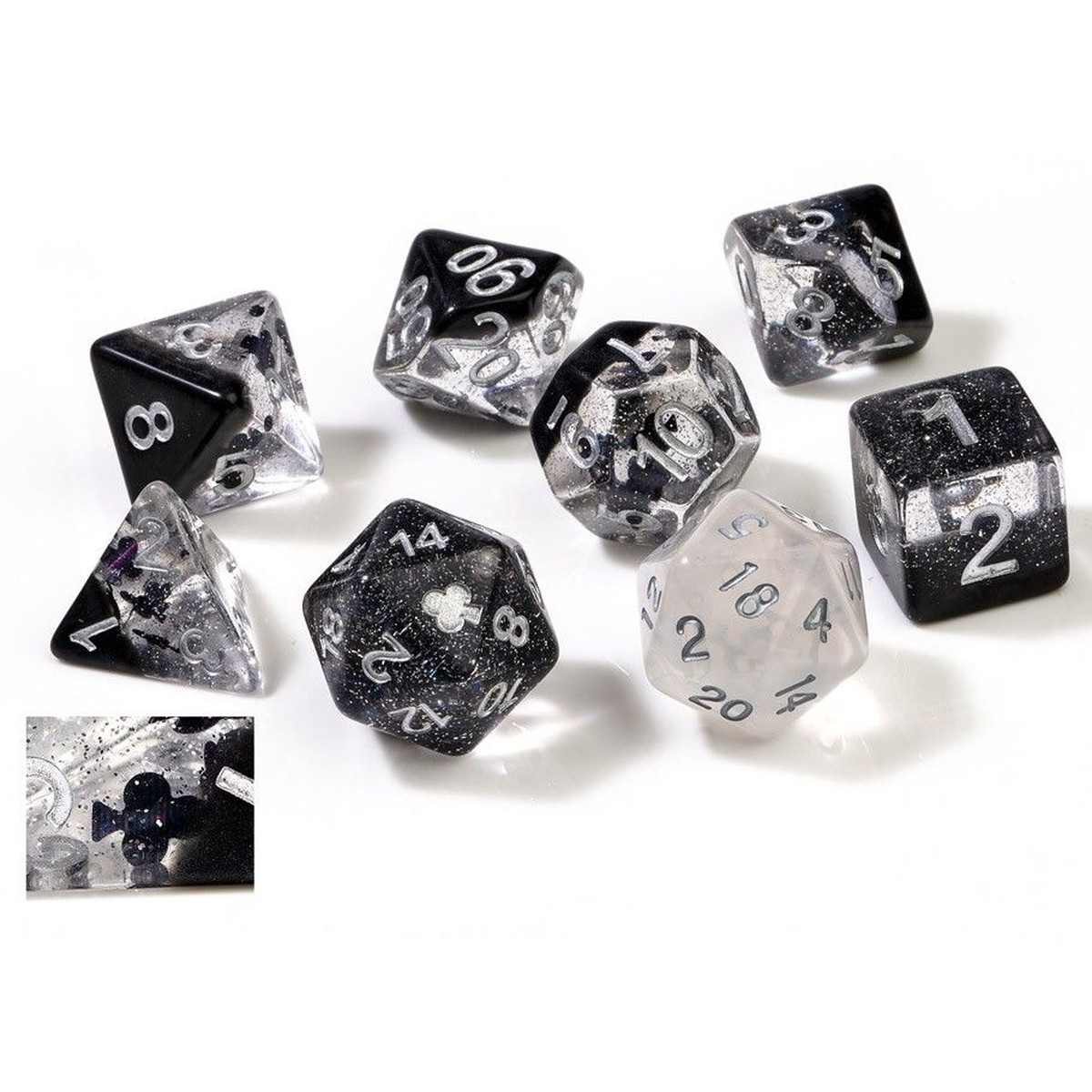Sirius Dice Clubs 7ct Polyhedral Set - 7-set Clubs