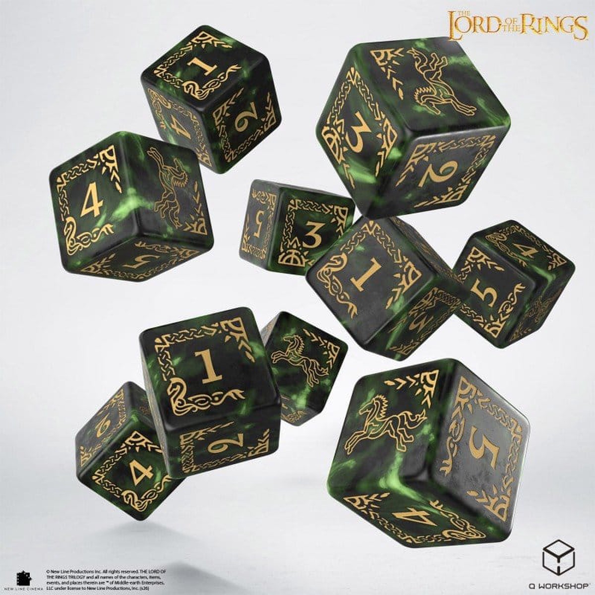 The Lord of the Rings: 10 D6 Dice Set Rohan