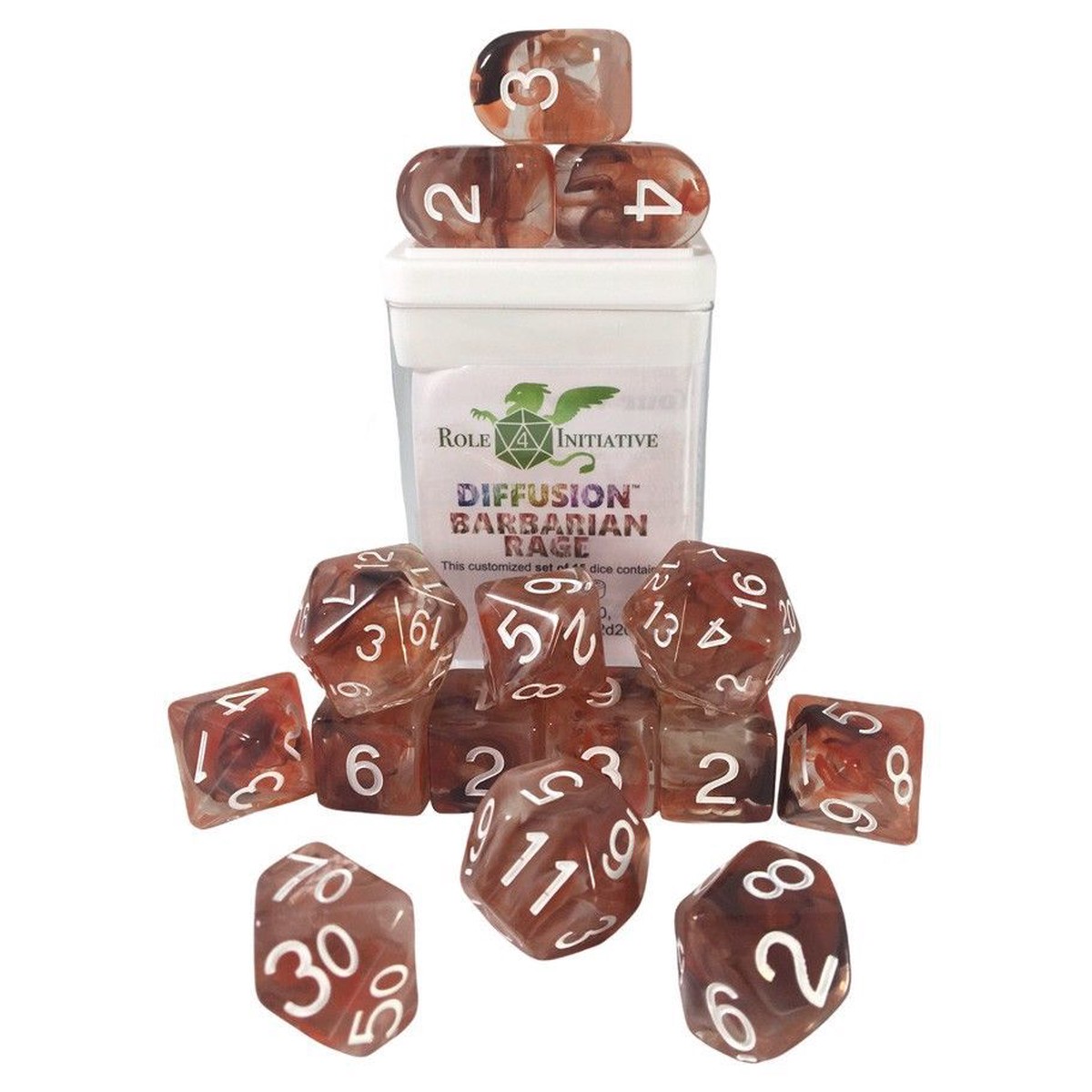 15Set w/ Arch d4 Barbarian Rage – 15ct Barbarian Rage