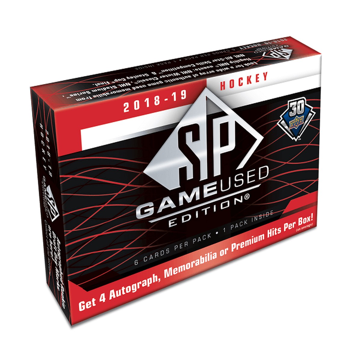2018-19 Upper Deck SP Game Used Hockey Hobby Box