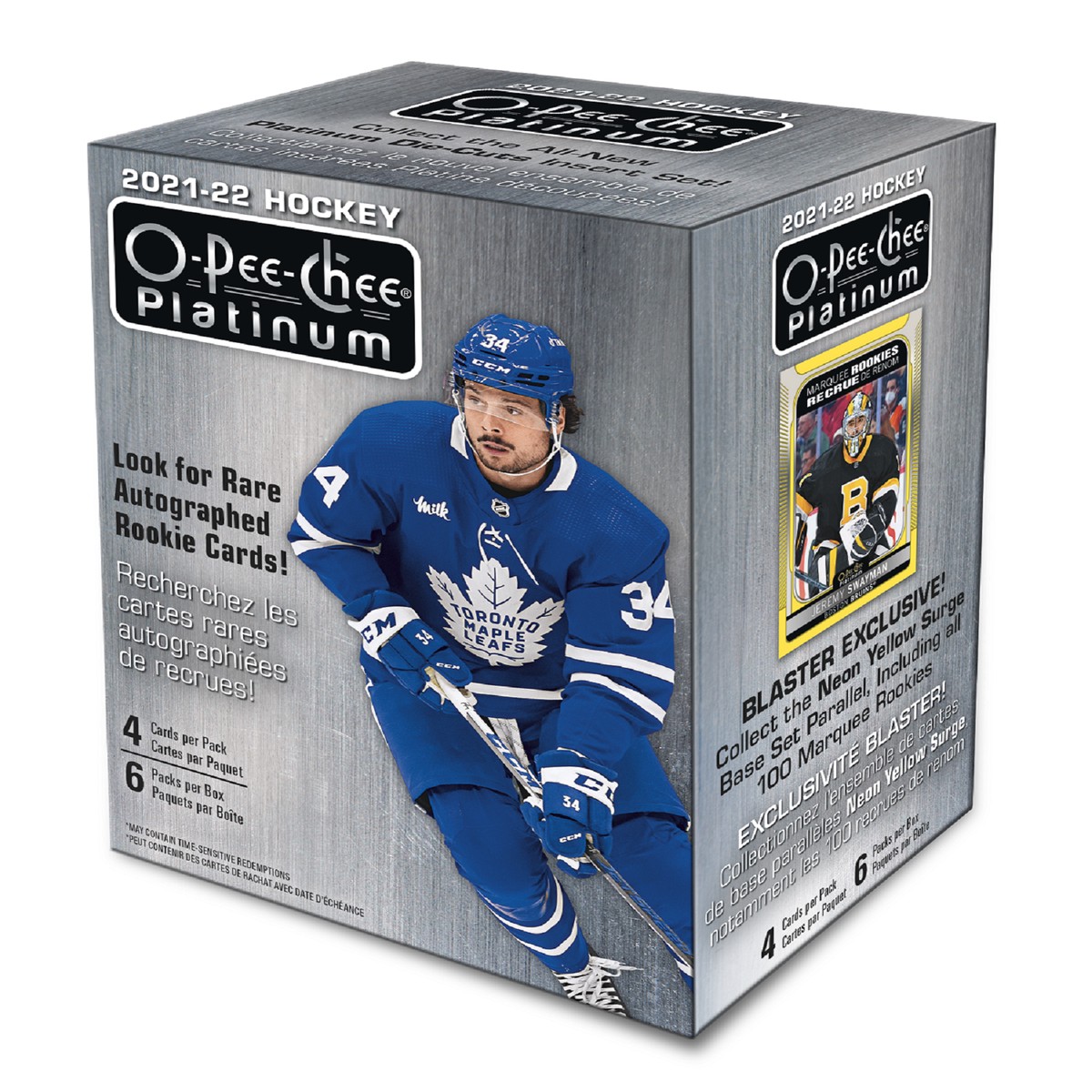 2021-22 Upper Deck O-Pee-Chee Platinum Hockey Blaster Box Master Case (Case of 20 Boxes)