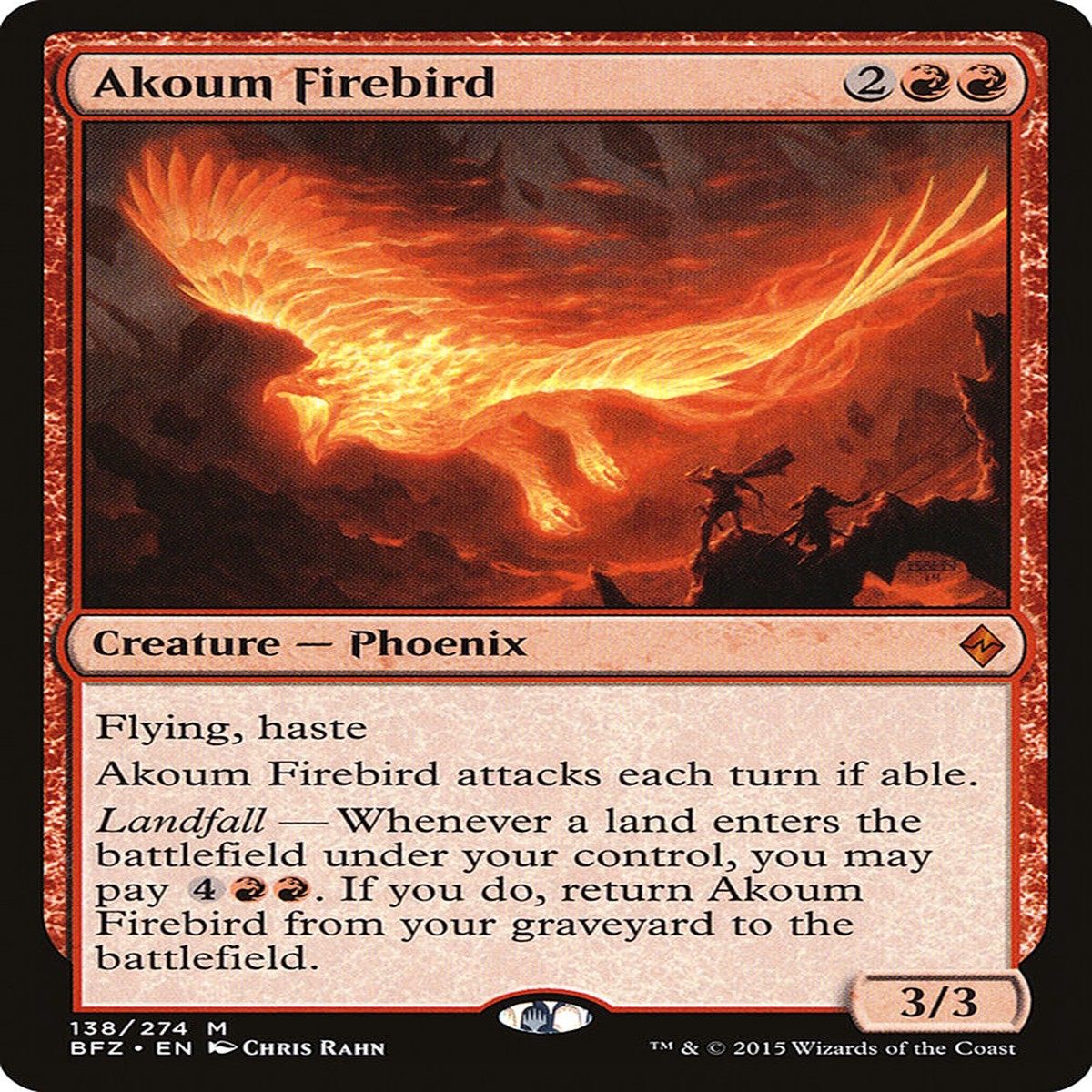 Akoum Firebird [Battle for Zendikar] - NM