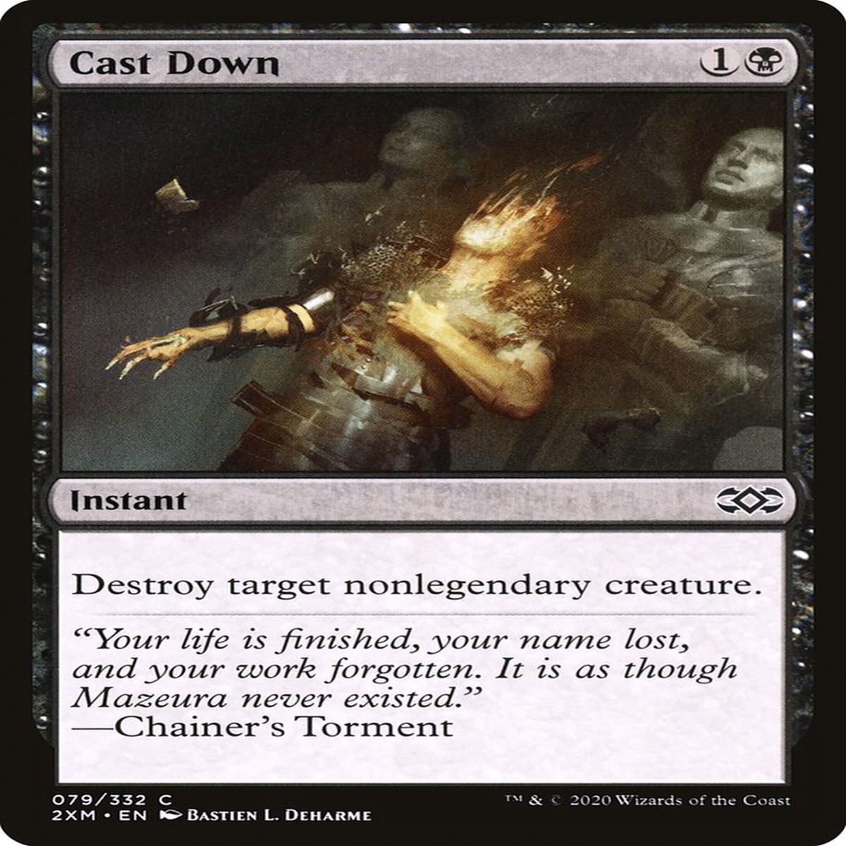 Cast Down [Double Masters] - Near Mint/Excellent Foil