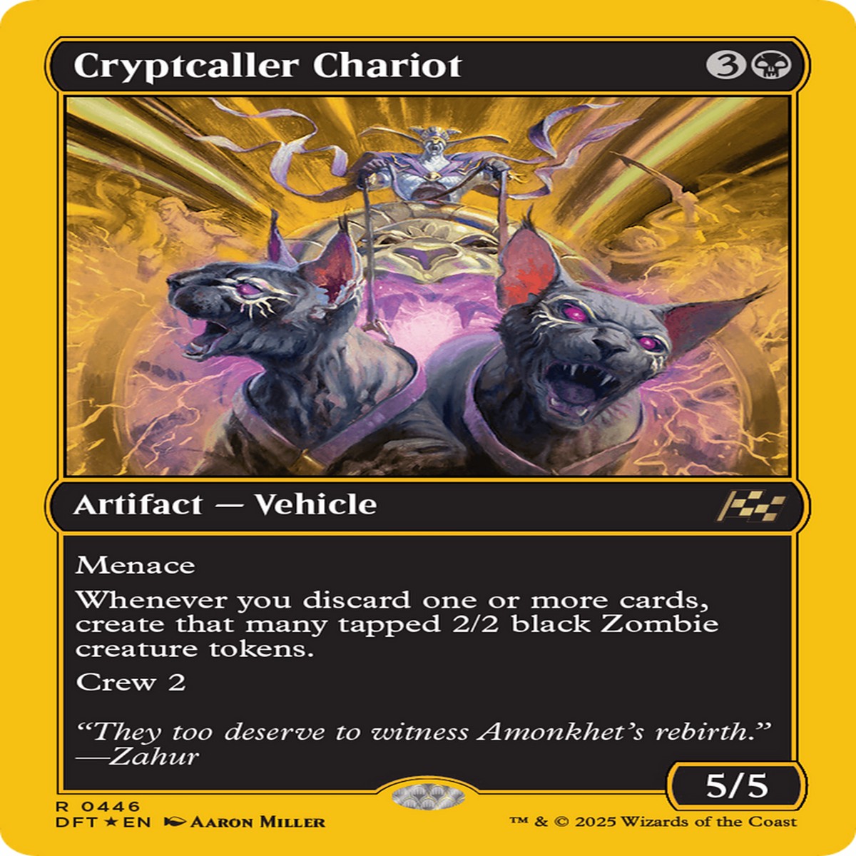 Cryptcaller Chariot (First-Place Foil) [Aetherdrift] - Near Mint Foil