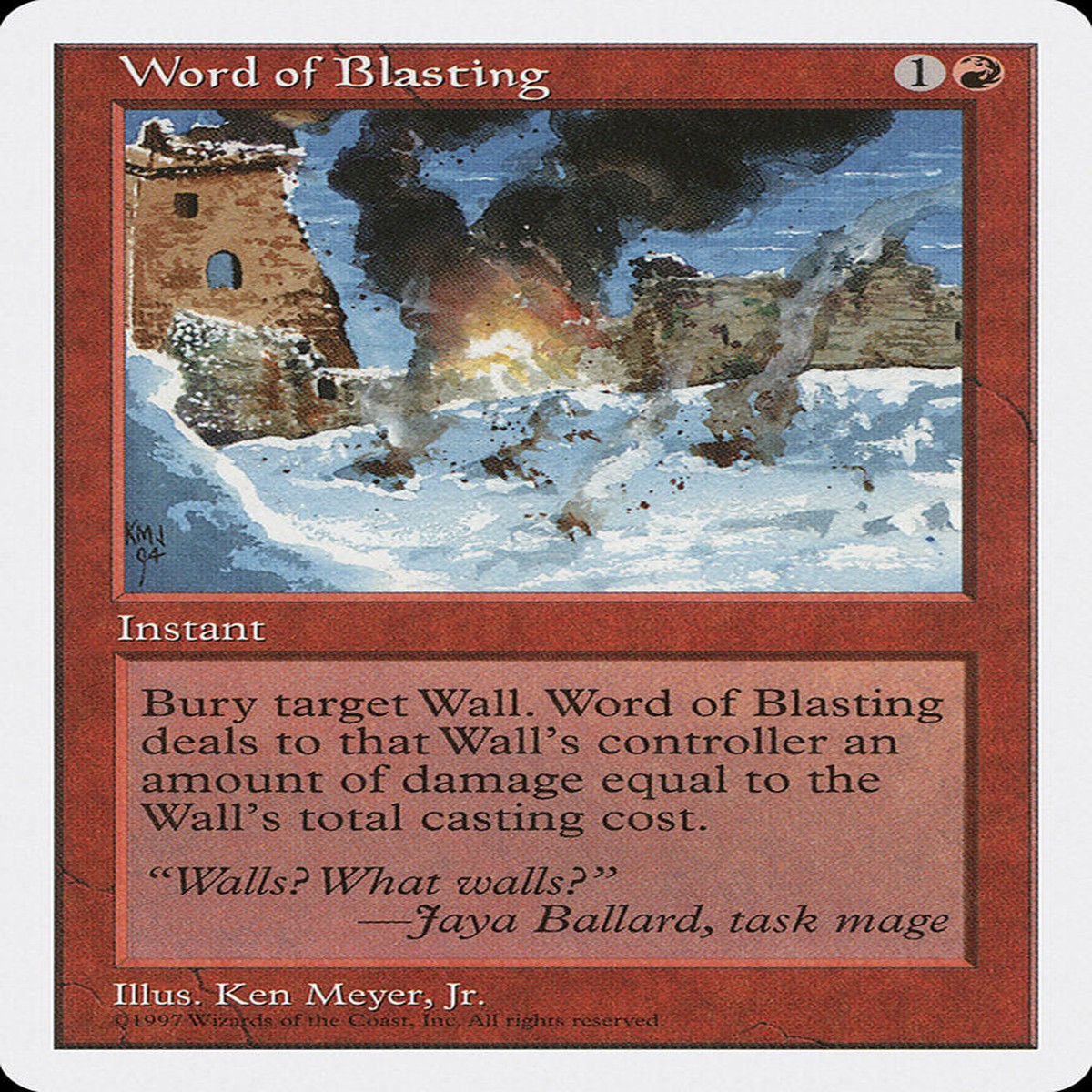 Word of Blasting [Fifth Edition] – Near Mint
