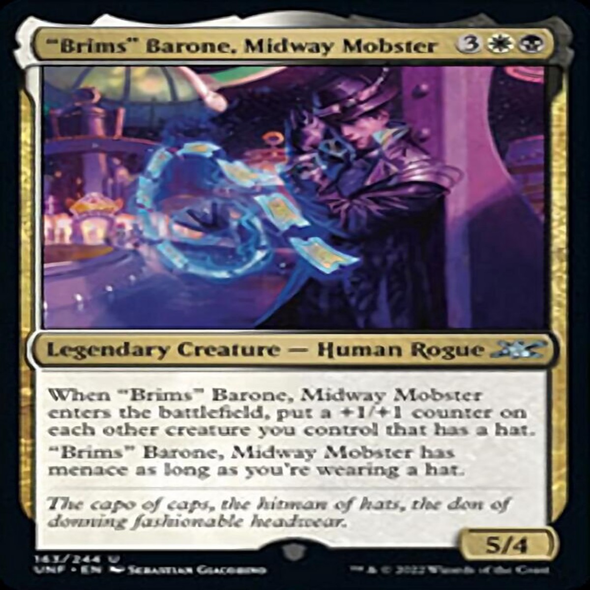 "Brims" Barone, Midway Mobster [Unfinity] - Near Mint