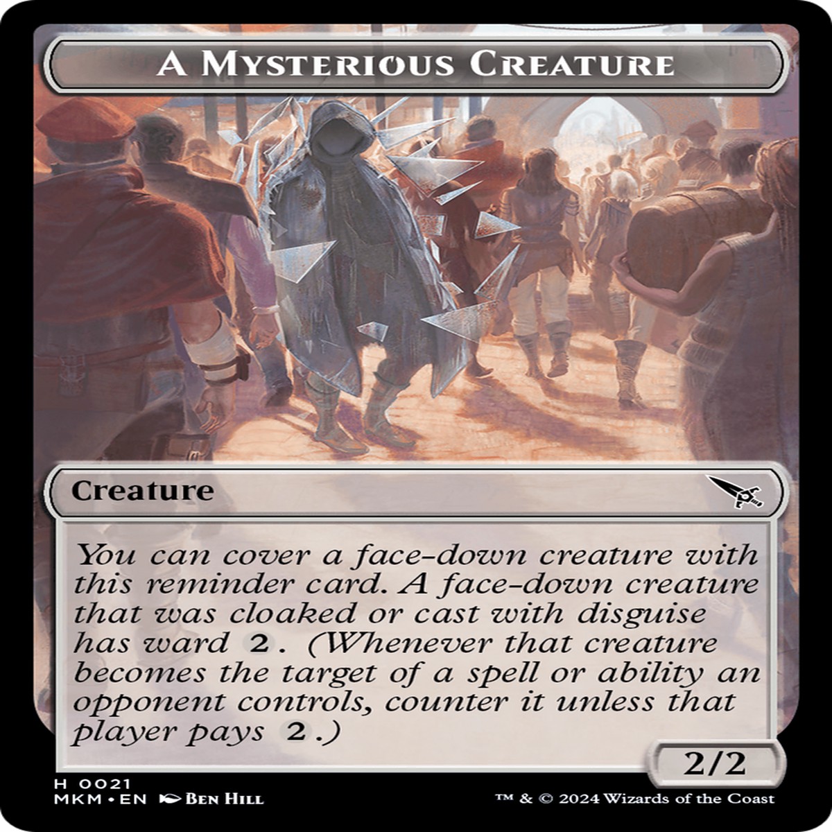 A Mysterious Creature Token [Murders at Karlov Manor Tokens] - Near Mint