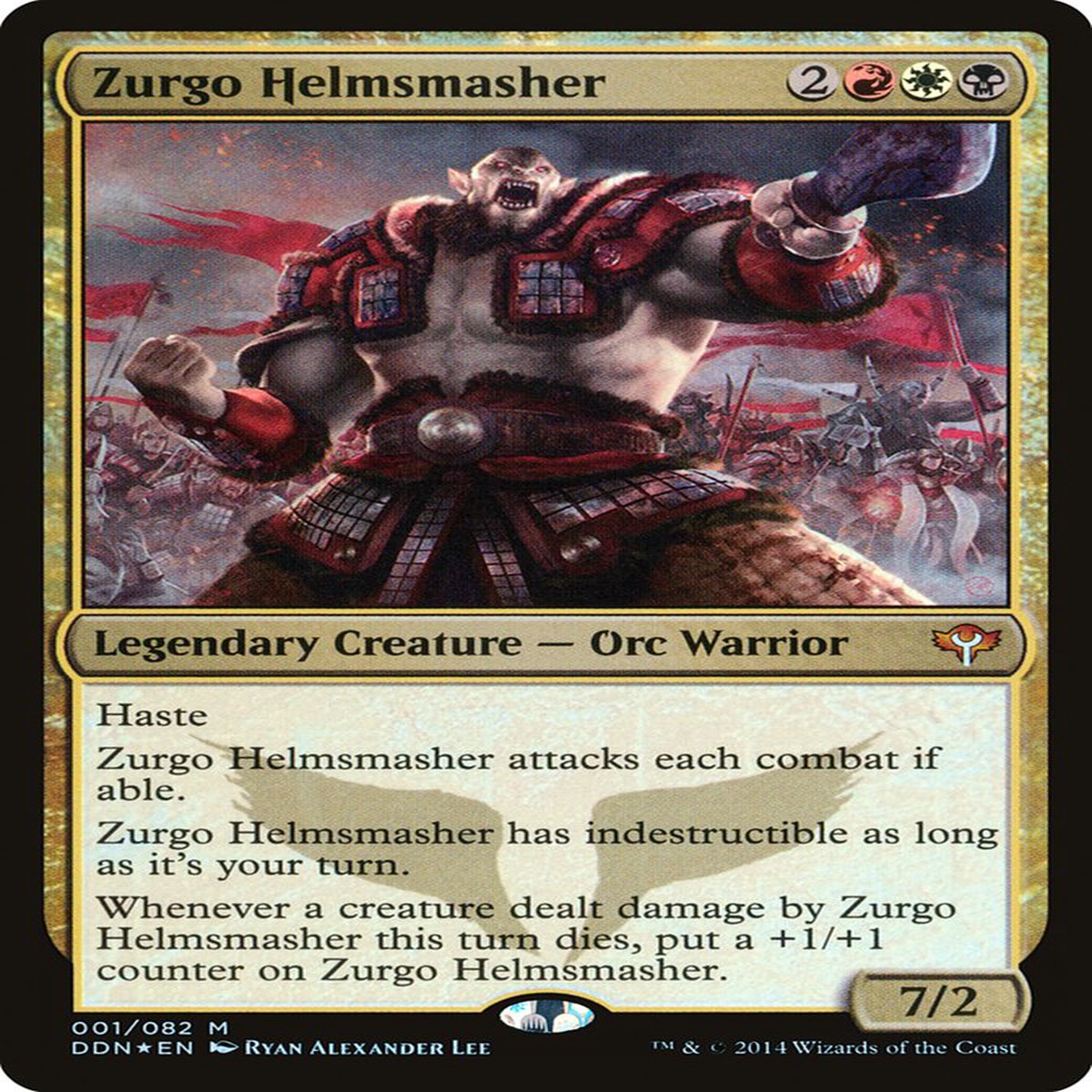 Zurgo Helmsmasher [Duel Decks: Speed vs. Cunning] - Near Mint Foil