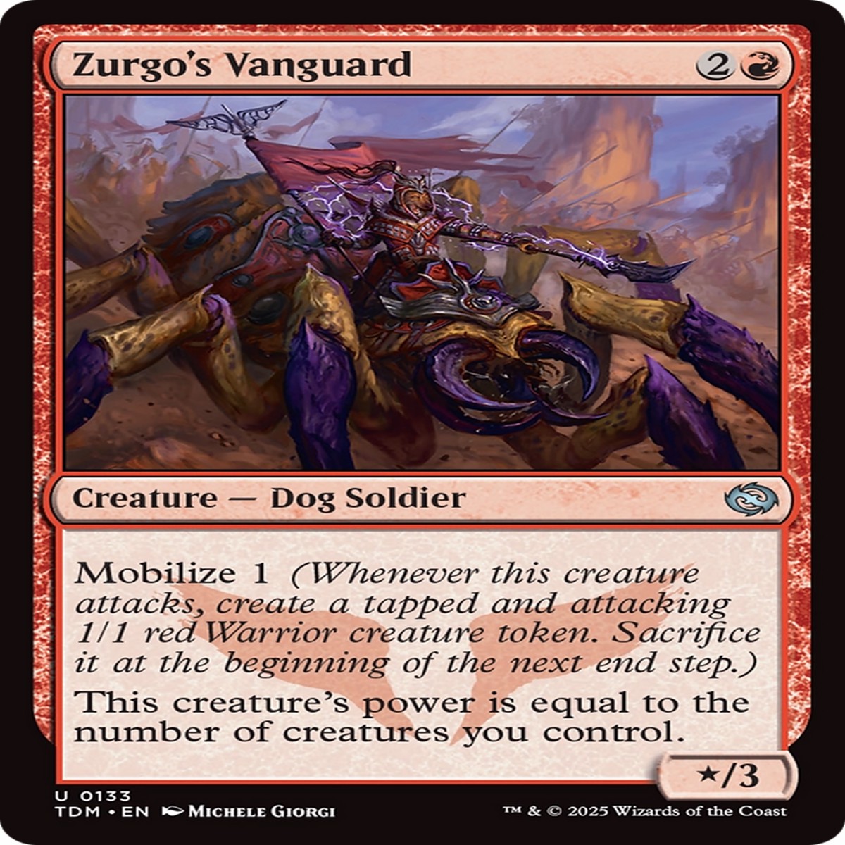 Zurgo's Vanguard [Tarkir: Dragonstorm] - Near Mint