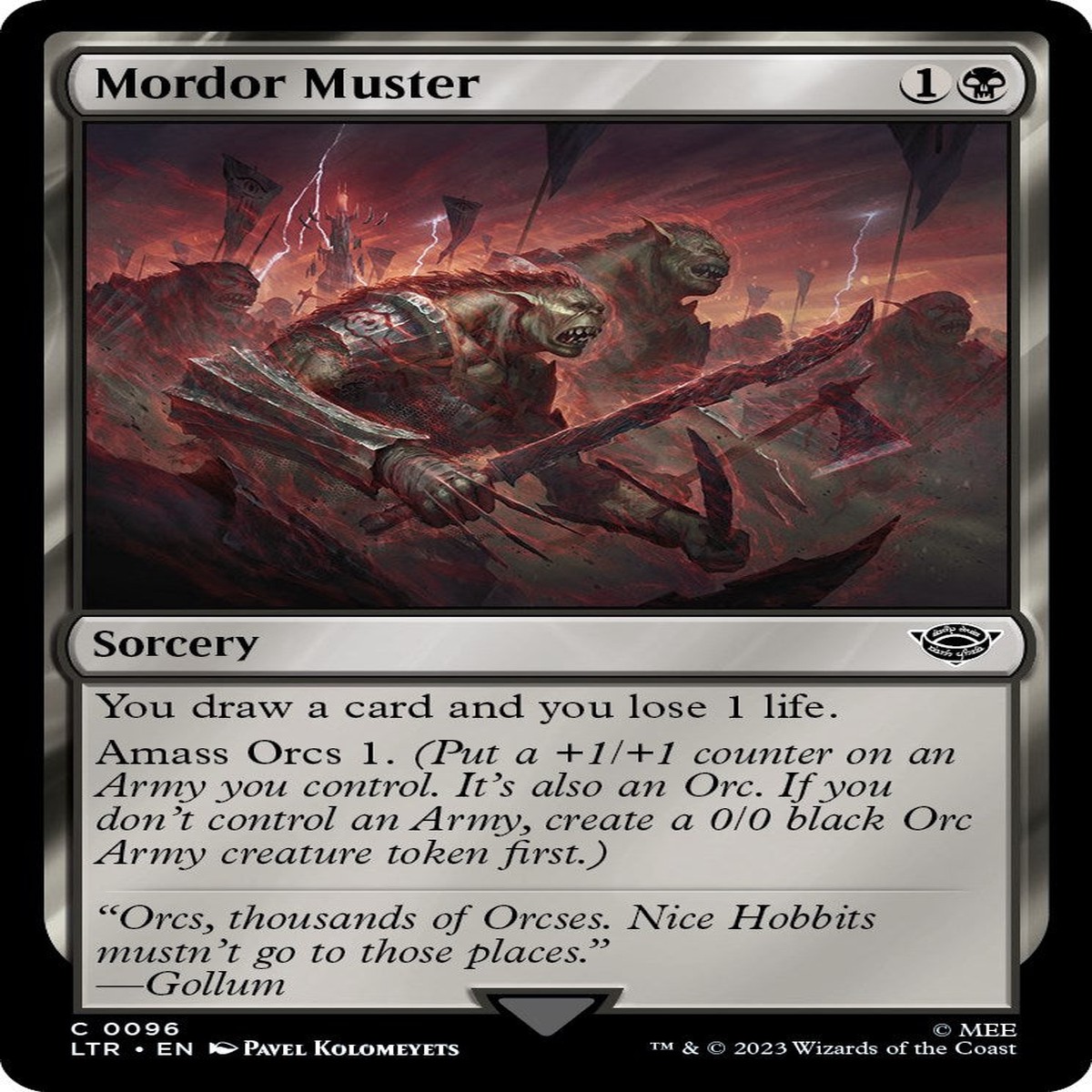 Mordor Muster [LTR - 96] - Near Mint | English | Foil
