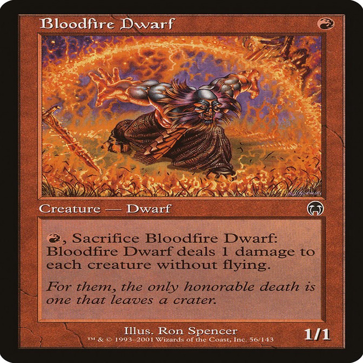 Bloodfire Dwarf [APC - 56] - Heavily Played | English | Foil