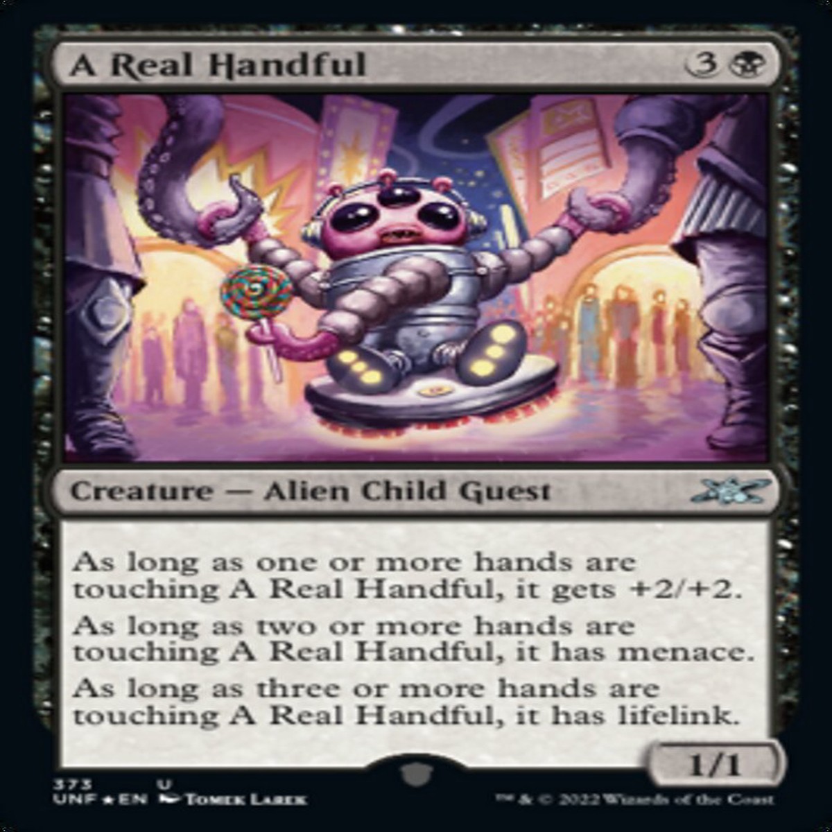 A Real Handful (Galaxy Foil) [Unfinity] - Near Mint Foil