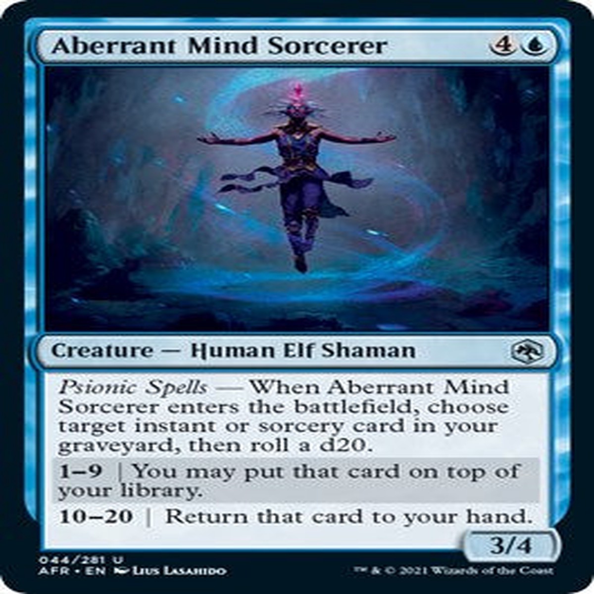 Aberrant Mind Sorcerer [AFR - 44] - Lightly Played | English | Normal