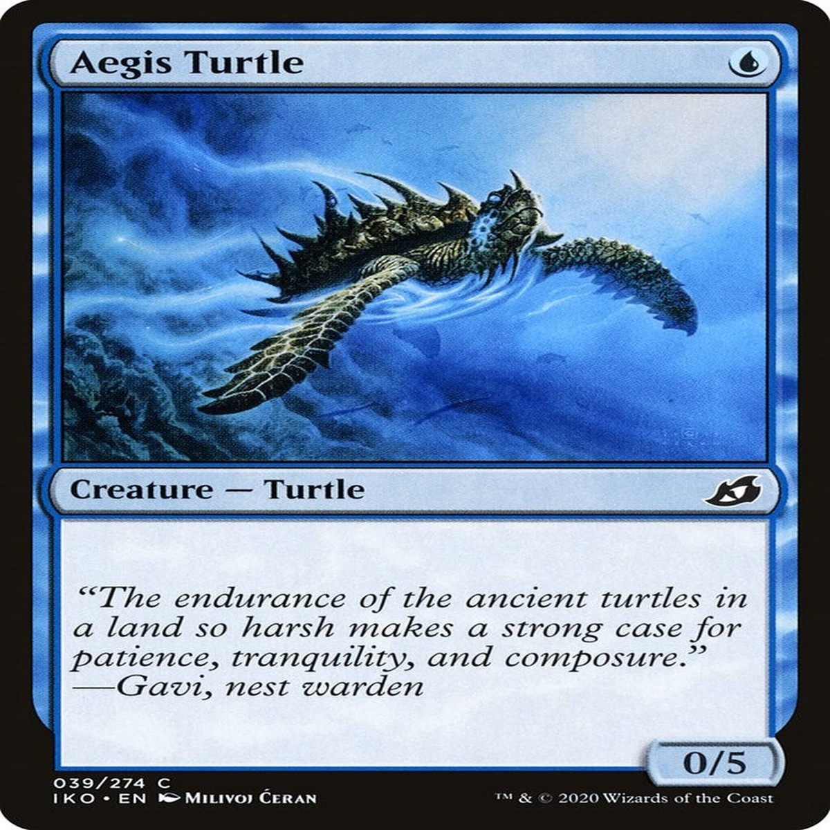 Aegis Turtle [IKO - 39] - Near Mint | English | Normal