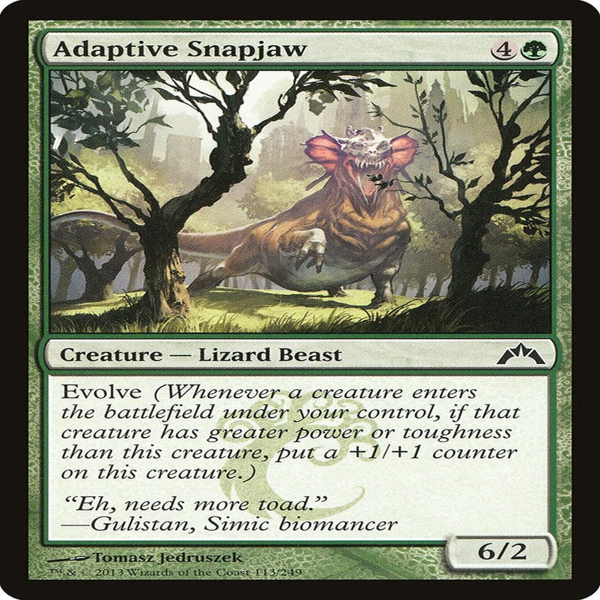 Adaptive Snapjaw [GTC - 113] - Moderately Played | English | Normal