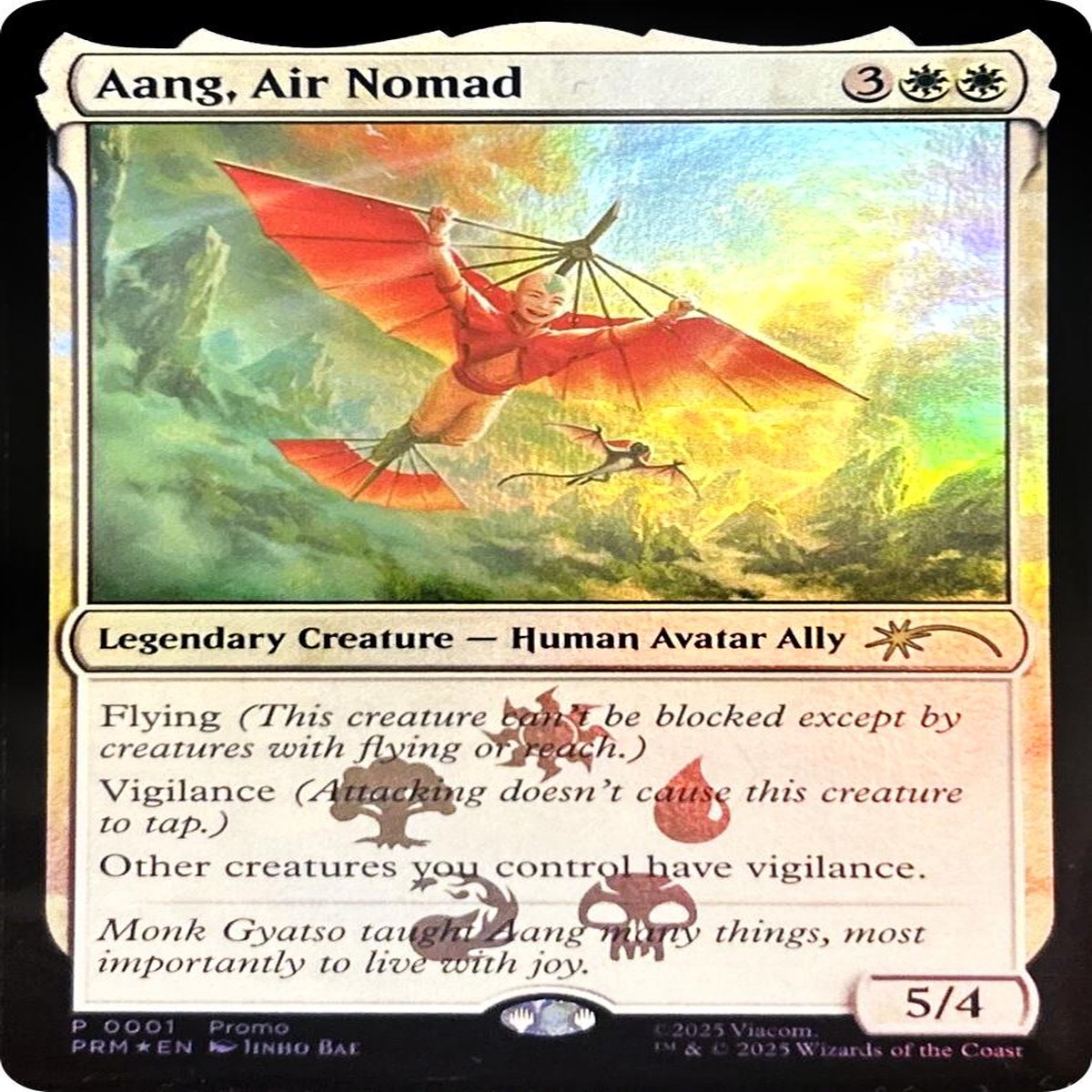 Aang, Air Nomad [MEDIA - 1] - Lightly Played | English | Foil