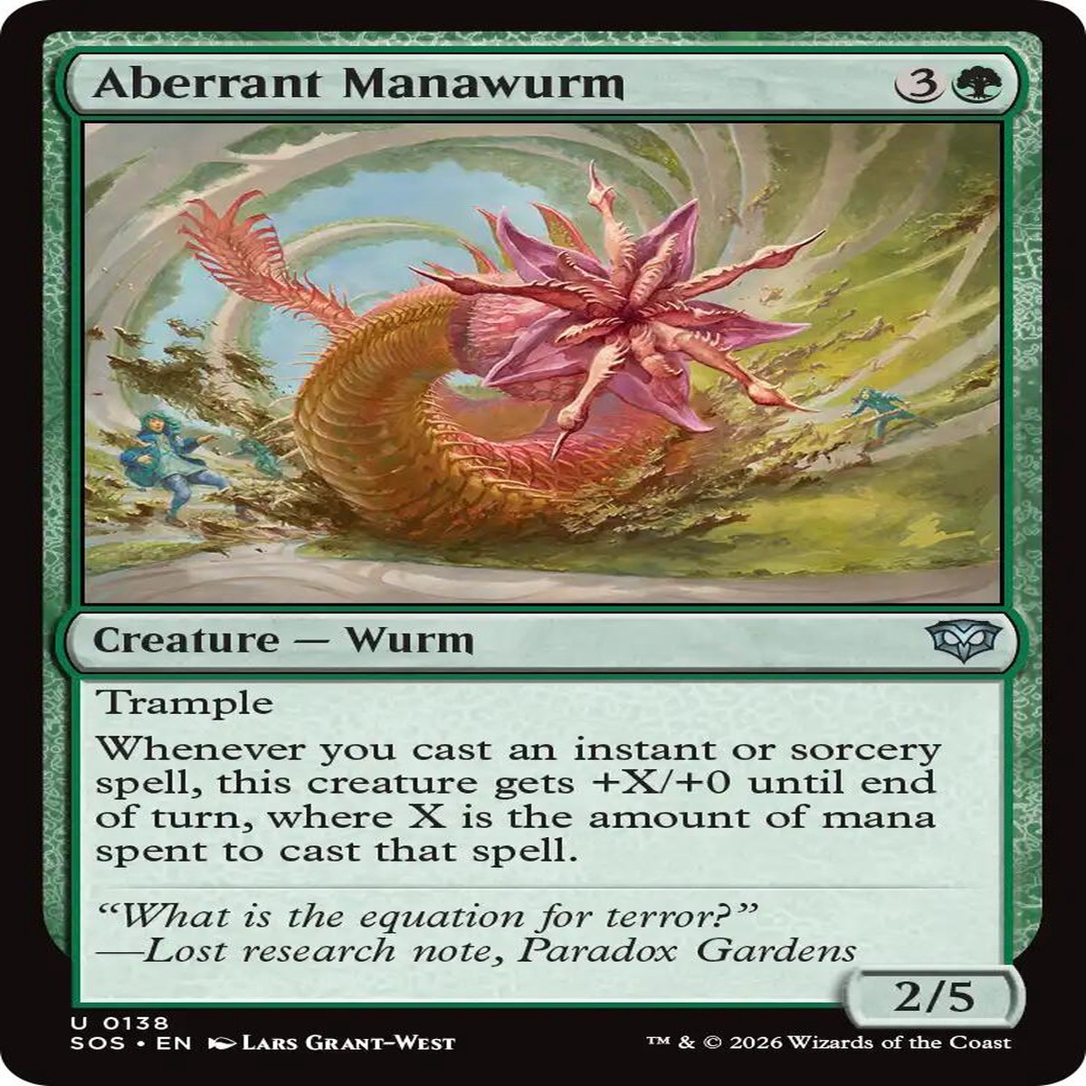 Aberrant Manawurm [SOS - 138] - Near Mint | English | Foil