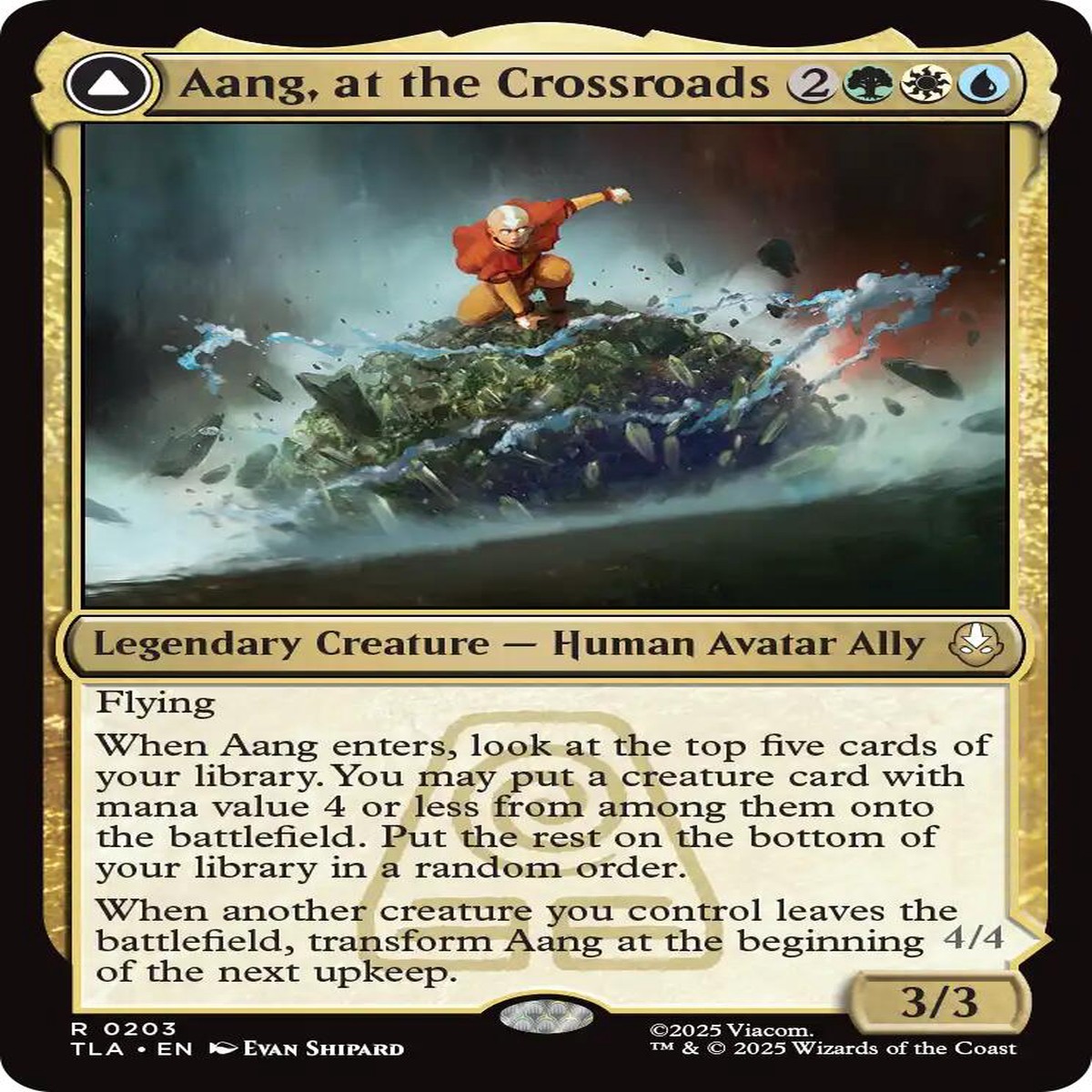 Aang, at the Crossroads [TLA - 203] - Lightly Played | English | Foil