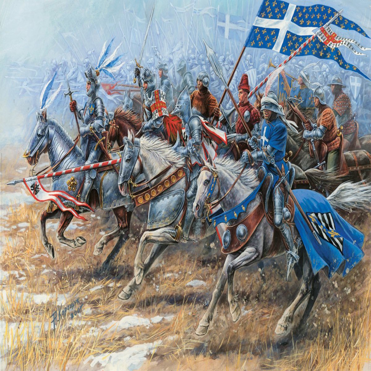 Zvezda 1:72 Heavy Knights Xv Century - Z8036