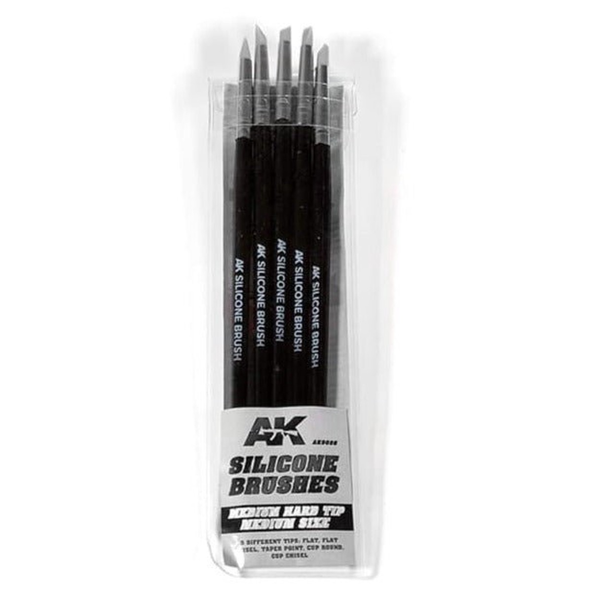 AK Interactive Silicone Brushes Medium Tip Medium (AK9086)