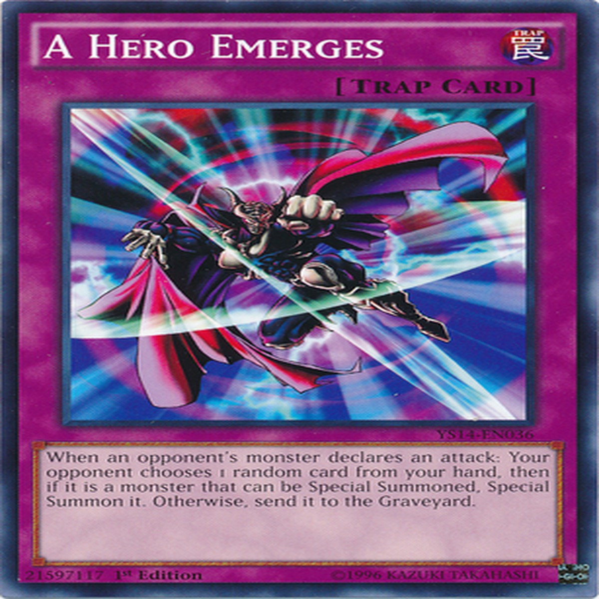 A Hero Emerges [YS14-EN036] Common - NM 1st Edition