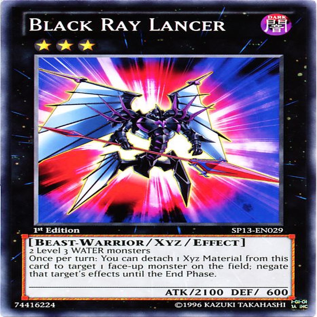 Black Ray Lancer [SP13-EN029] Common - NM Unlimited