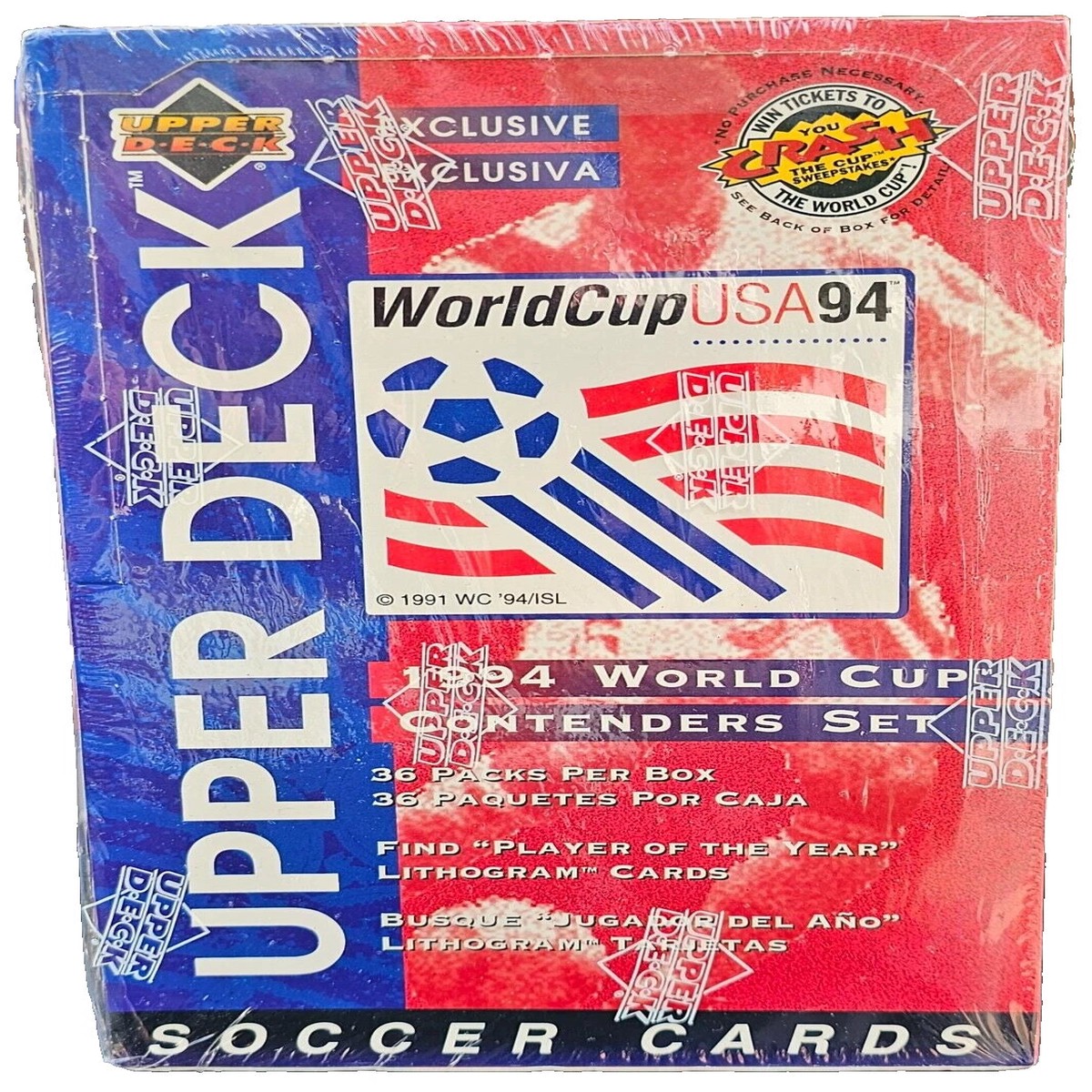 1994 Upper Deck World Cup Contenders Soccer Set Box
